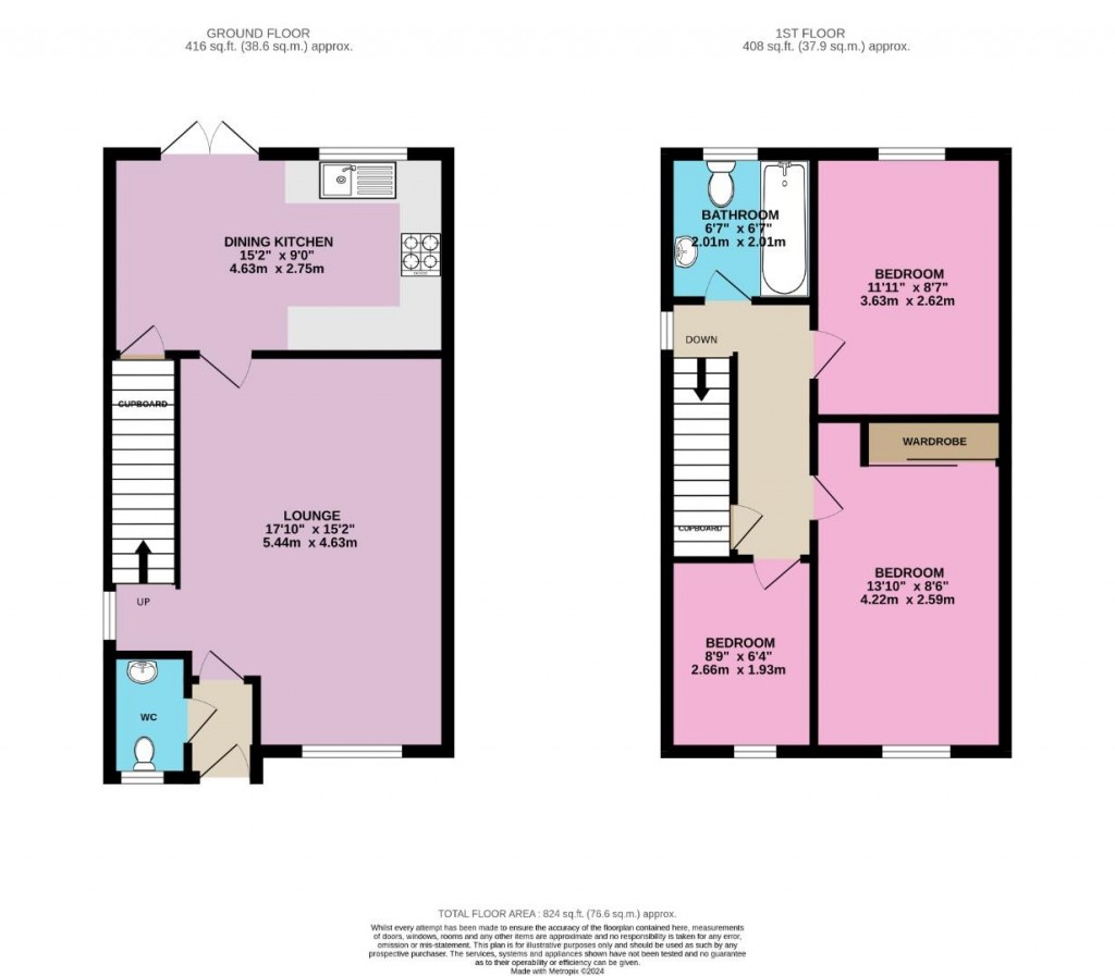 Floorplans For Inchburn Crescent, Penistone