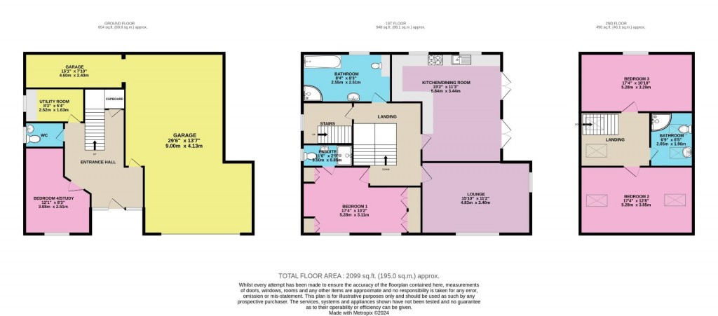 Floorplans For Mortimer Road, Penistone, Sheffield