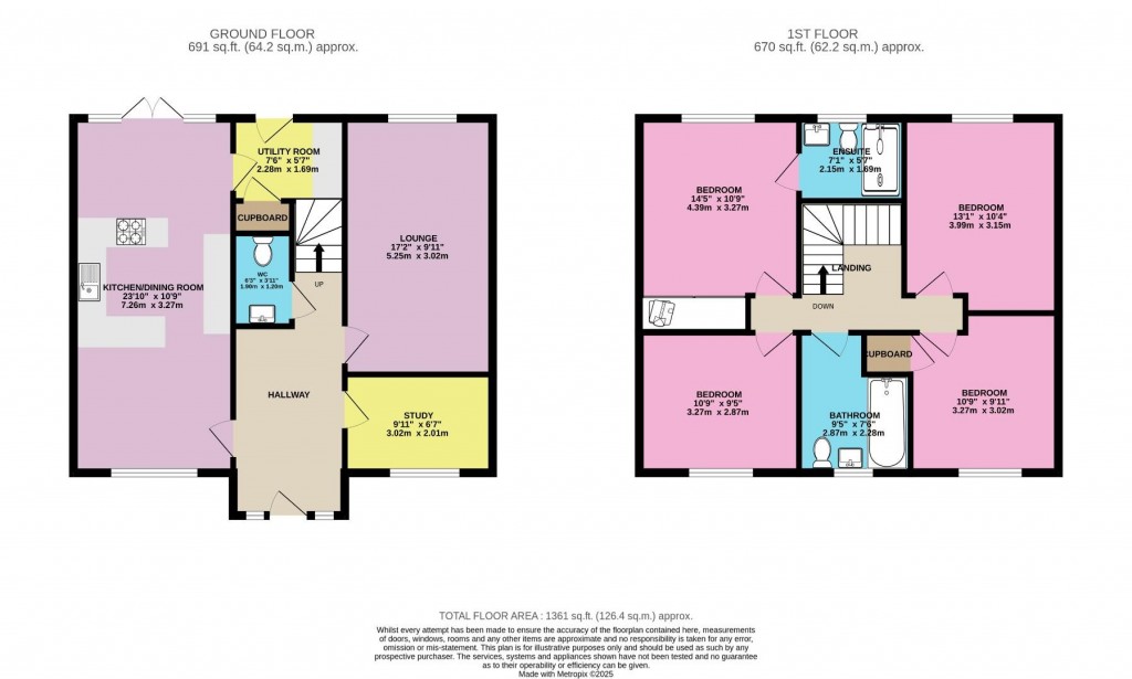 Floorplans For Brookland Way, Thurlstone